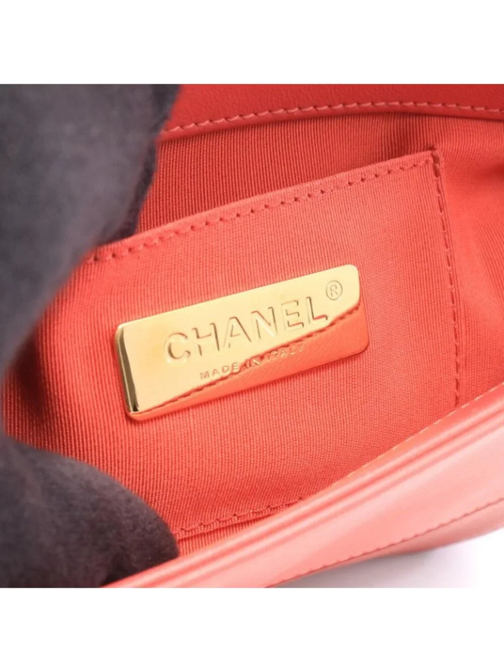 Chanel Shoulder Bag Quilted Small Red Pink Leather Chain